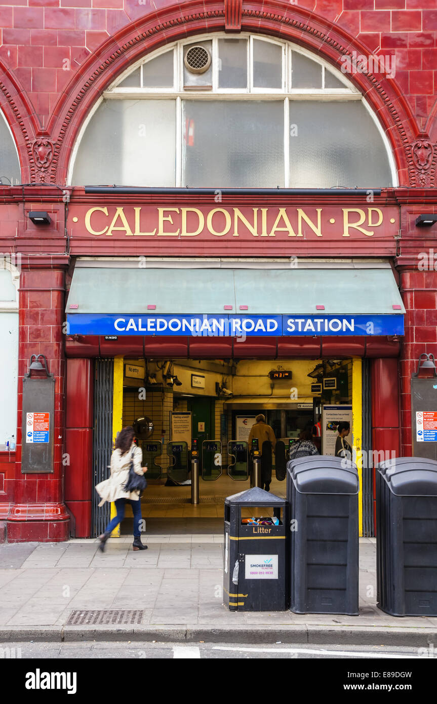 Caledonian Road tube station London England United Kingdom UK Stock Photo