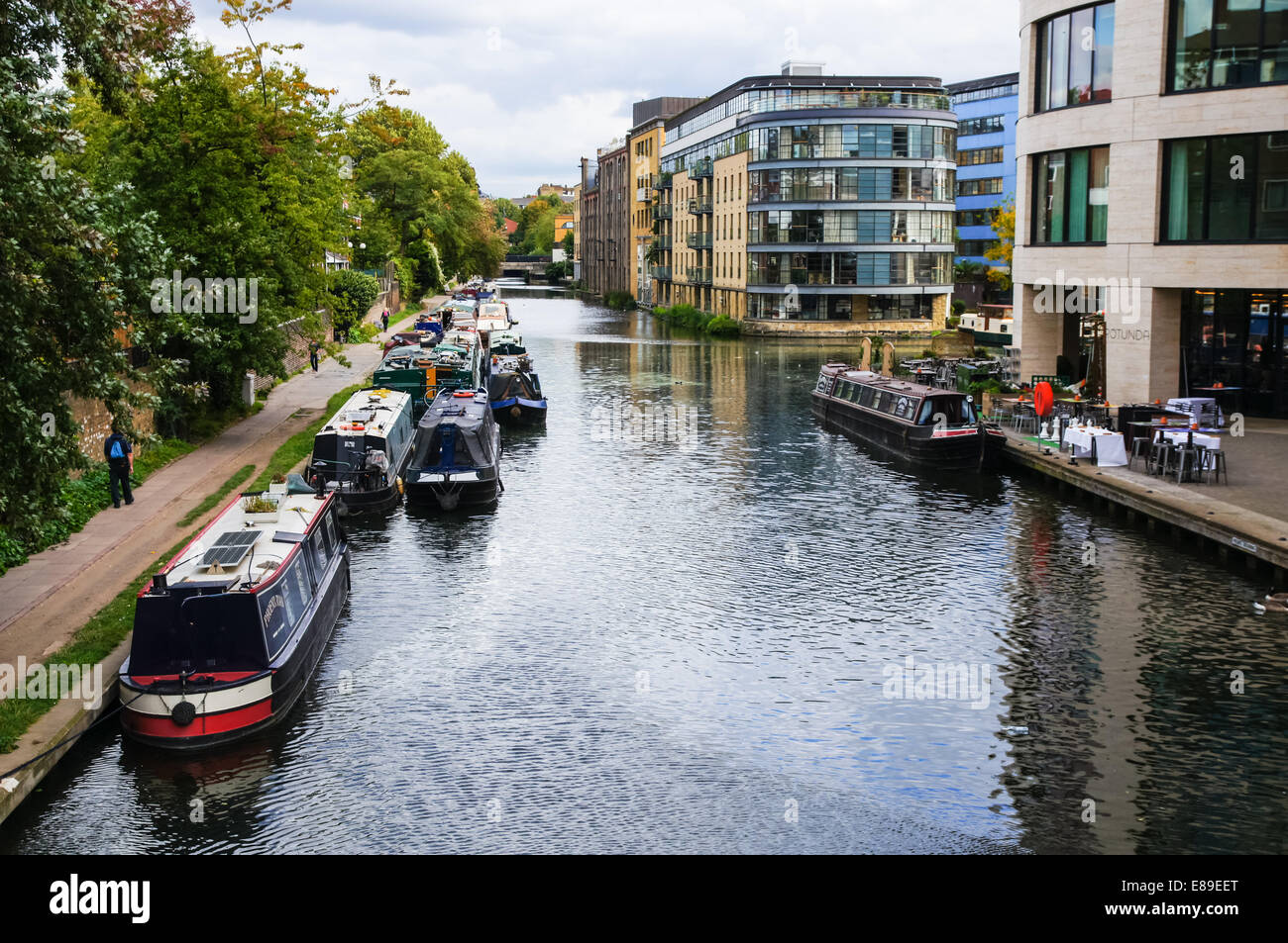Regent's Canal near King's Cross St Pancras station London England