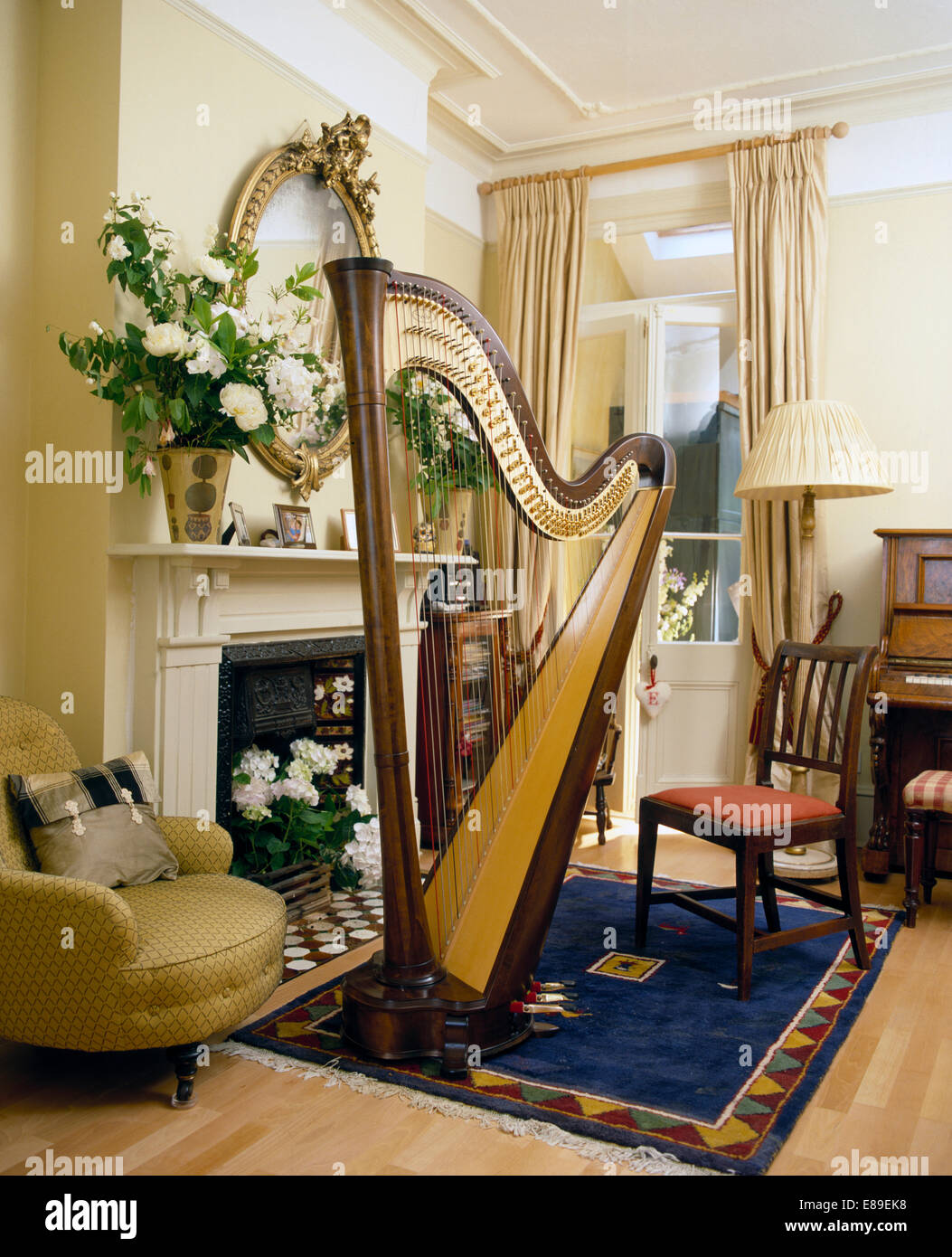 Harp on hi-res stock photography and images - Alamy