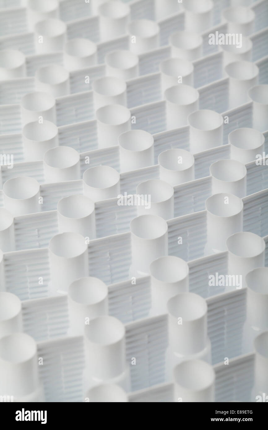 white plastic abstract texture background Stock Photo