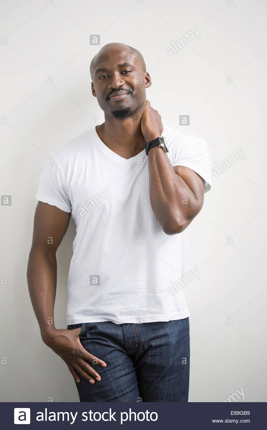 Man shaved head portrait hi-res stock photography and images - Alamy
