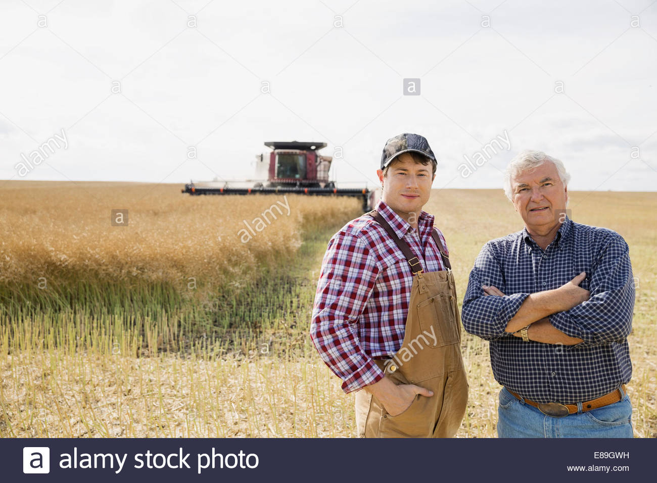 Farmer wheat field combine hi-res stock photography and images - Alamy