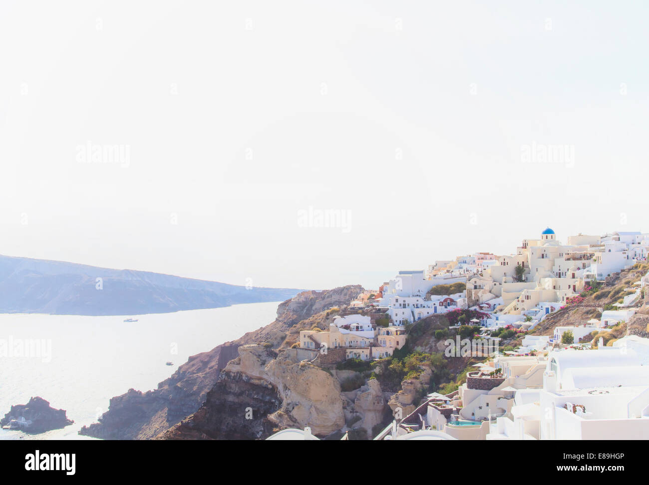 Oia village on the island of Santorini Stock Photo
