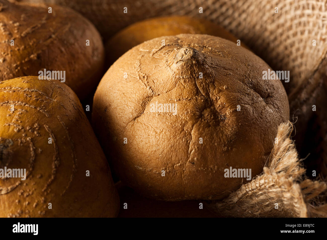 Raw Organic Brown Jicama in a Basket Stock Photo Alamy