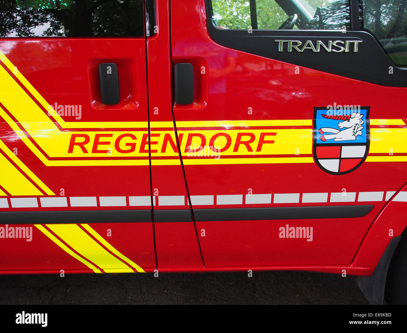 Ford Transit, Freiwillige Feuerwehr Regendorf, Unit 11-1, Grenzlandmeisterschaften 2014, bild 2 Stock Photo