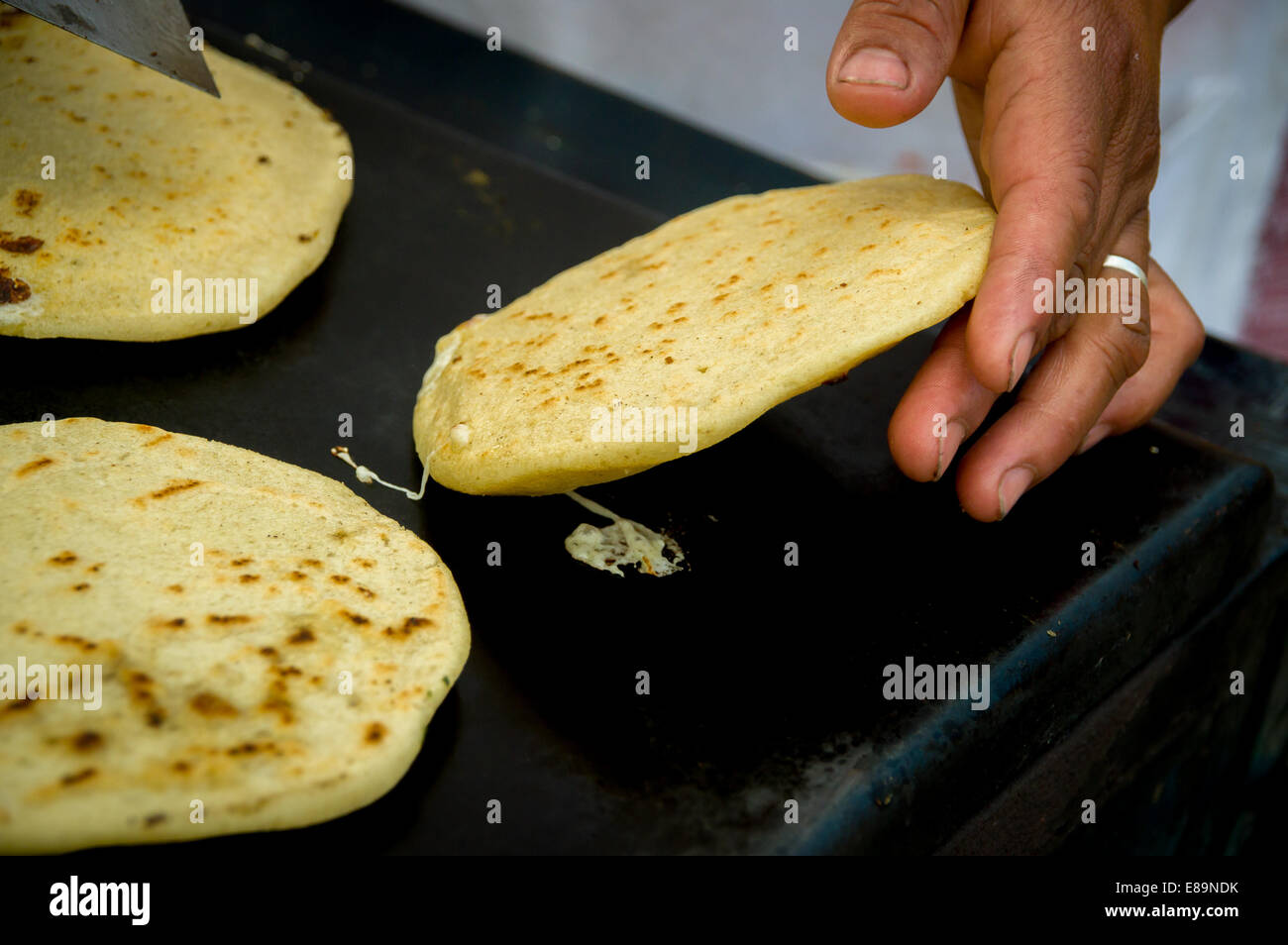 making typical tortillas from guatemala Stock Photo Alamy