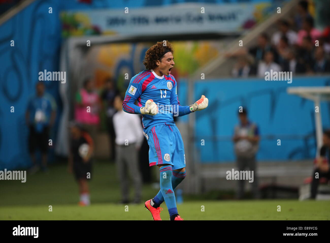 Guillermo Ochoa Of Mexico Mexico V Croatia Group Match FIFA World 