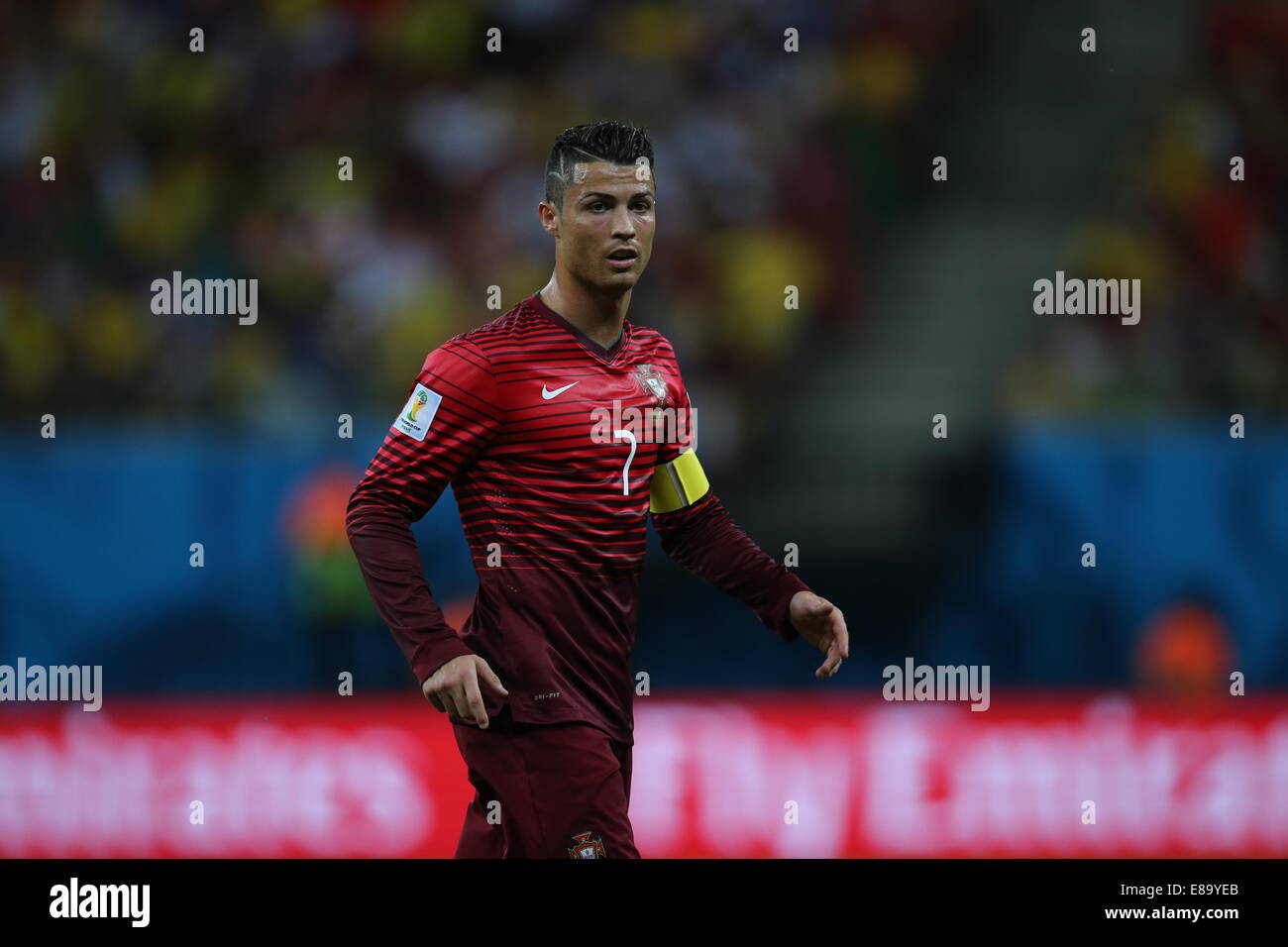 Ronaldo. USA v Portugal. World Cup group match. FIFA World Cup Brazil 2014. 22 June 2014. Manaus, Brazil Stock Photo