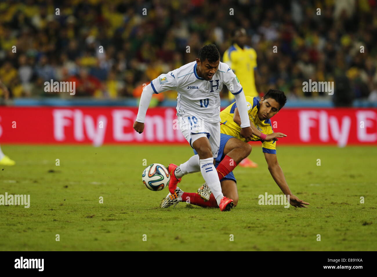 Mario Martinez of Honduras. Honduras v Ecuador FIFA World Cup Brazil. Curitiba, Brazil. 20 June 2014 Stock Photo