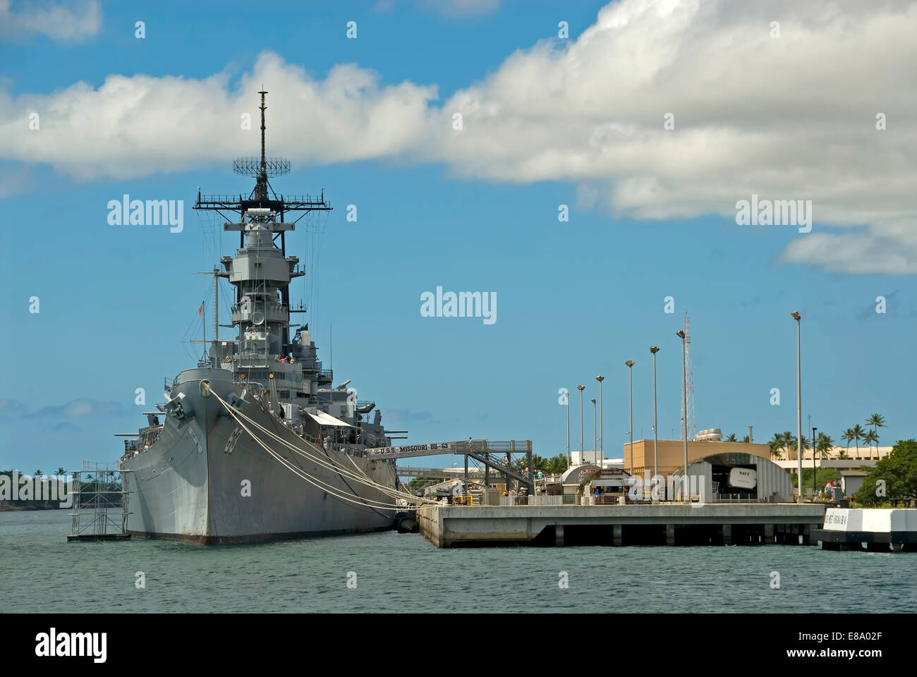 Harbour Scene In Pearl Harbour, Oahu, Hawaii, United States Stock Photo 