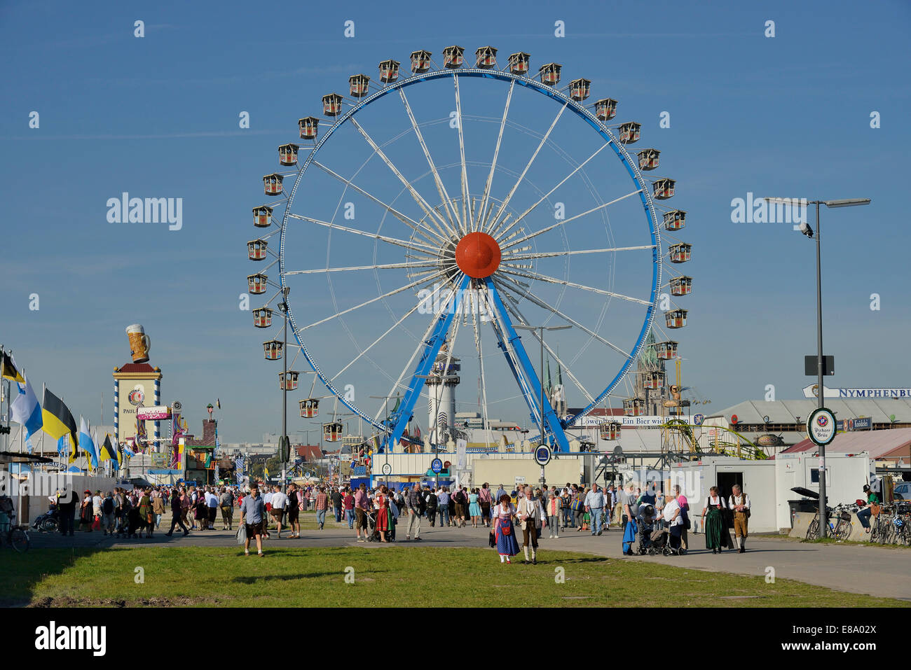 Ferris wheel, Oktoberfest, Munich, Upper Bavaria, Bavaria, Germany