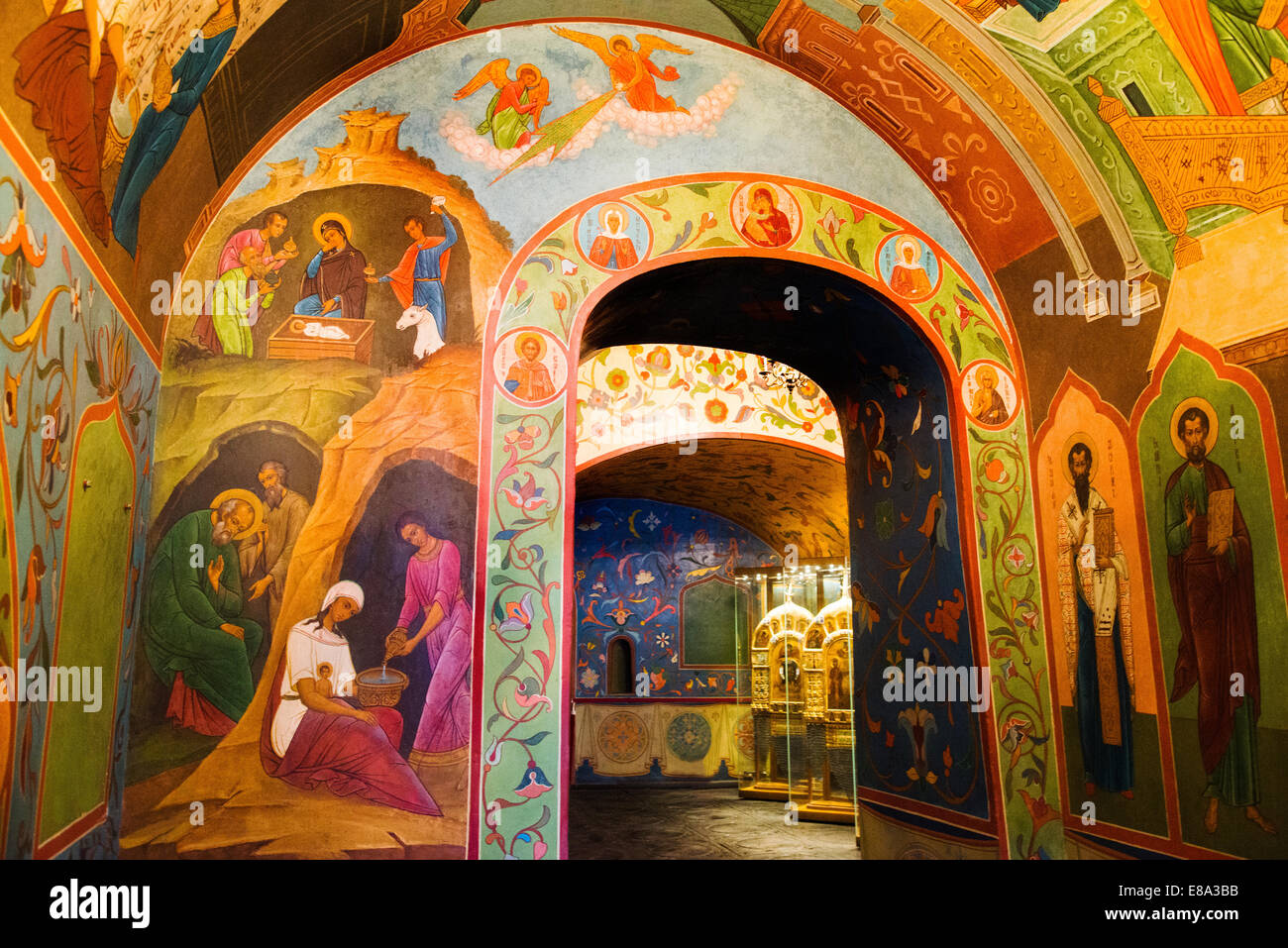 Iconostasis Inside St Basils Cathedral At Red Square In