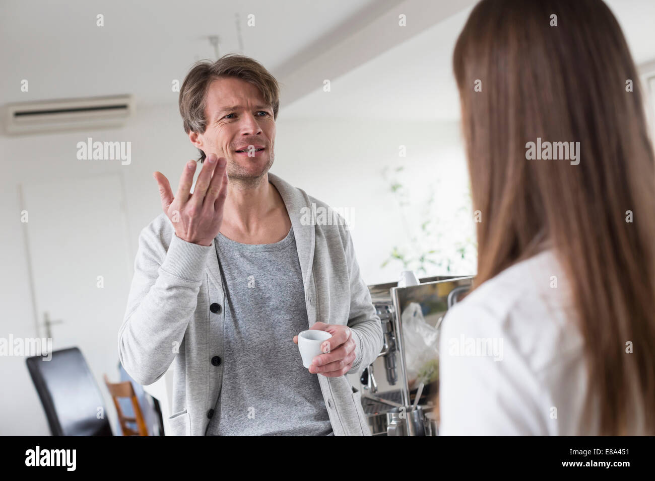 Couple having discussion Stock Photo Alamy