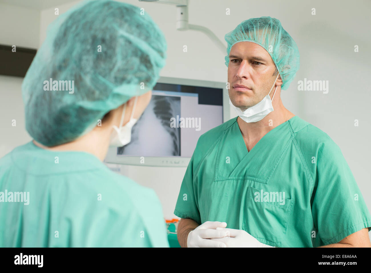 Mature woman at doctors surgery hi-res stock photography and images - Alamy