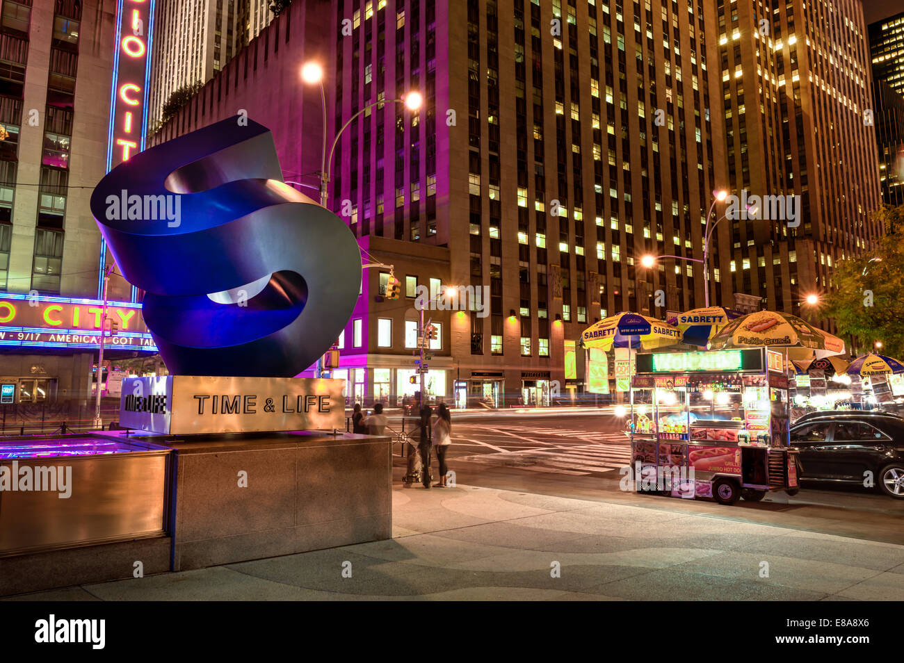 The Time & Life Sculpture in Midtown Manhattan, New York - USA Stock Photo