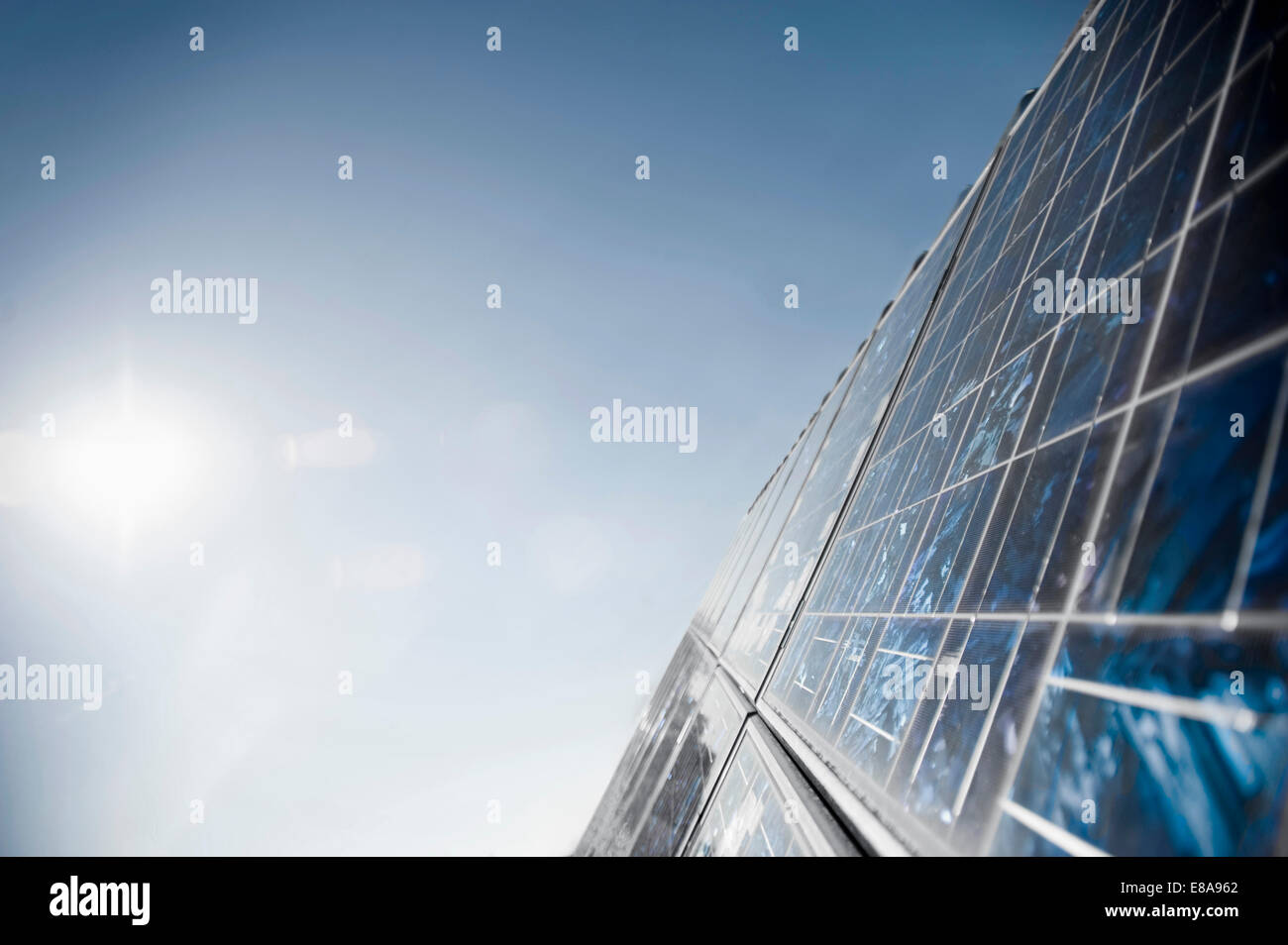Solar panels, Bavaria, Germany Stock Photo