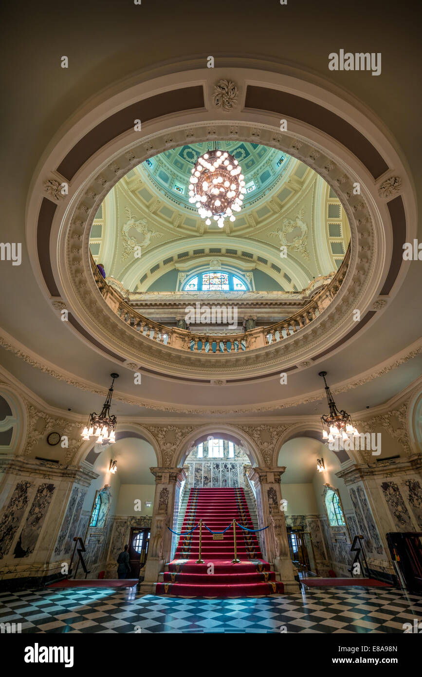 Main Hallway in Belfast's City Hall Stock Photo