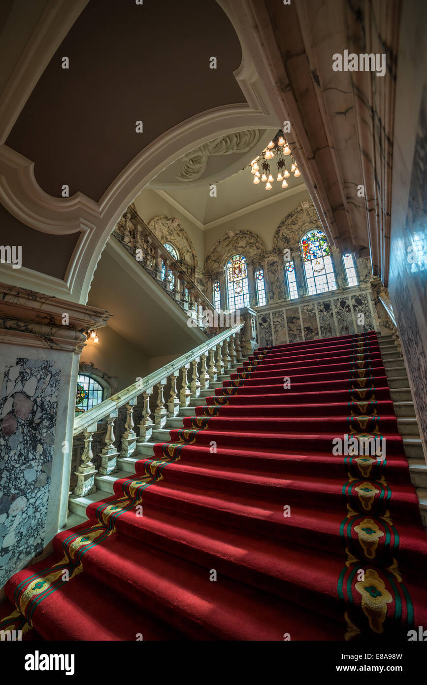 Main stairwell in Belfast's City Hall Stock Photo