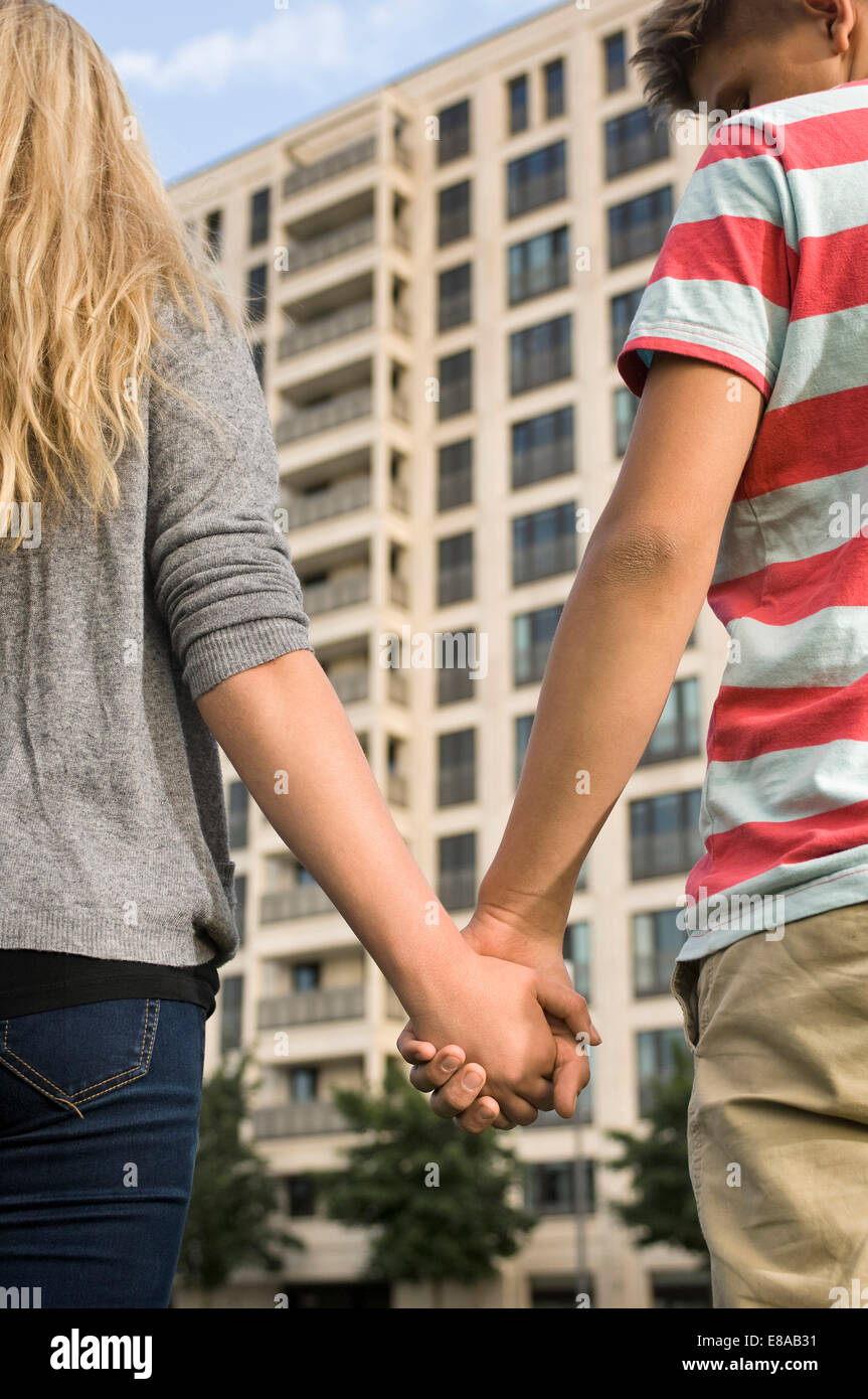 Teens Holding Hands