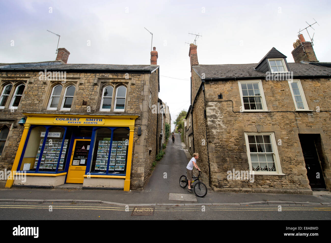 Estate Agents office in the High Street of the Somerset village of