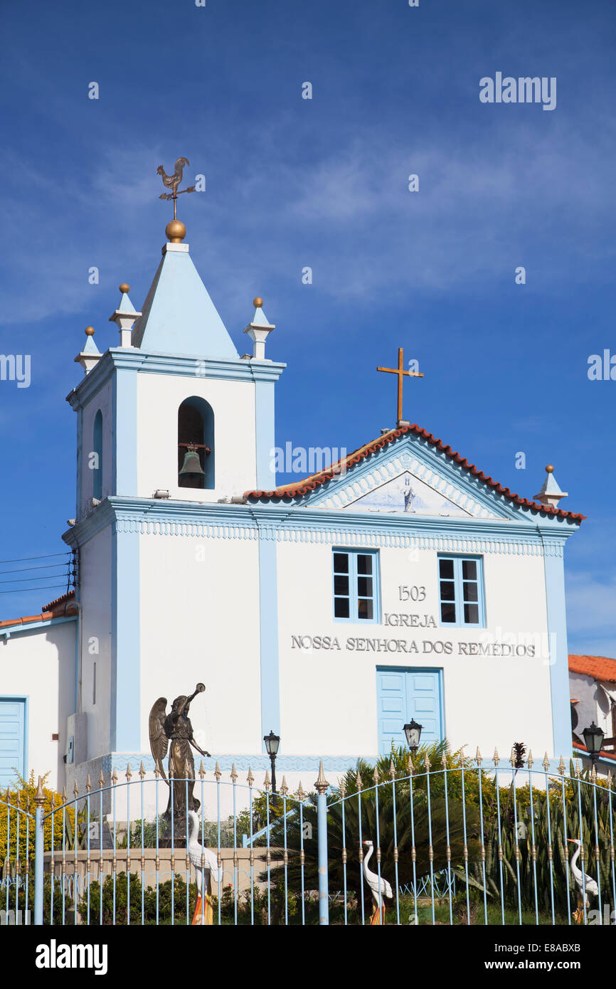 Nossa Senhora dos Remedios Church, Arraial do Cabo, Rio de Janeiro State, Brazil Stock Photo