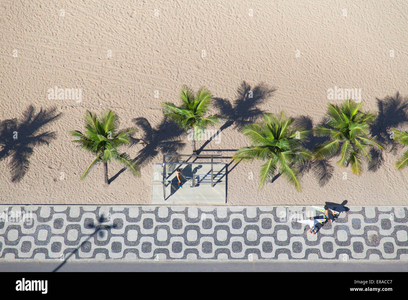 Aerial view of Ipanema beach, Rio de Janeiro, Brazil Stock Photo