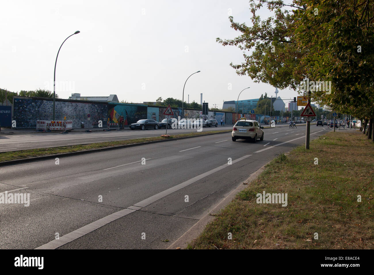 berlin wall Car Street East Side Gallery Berlin Germany Stock Photo Alamy