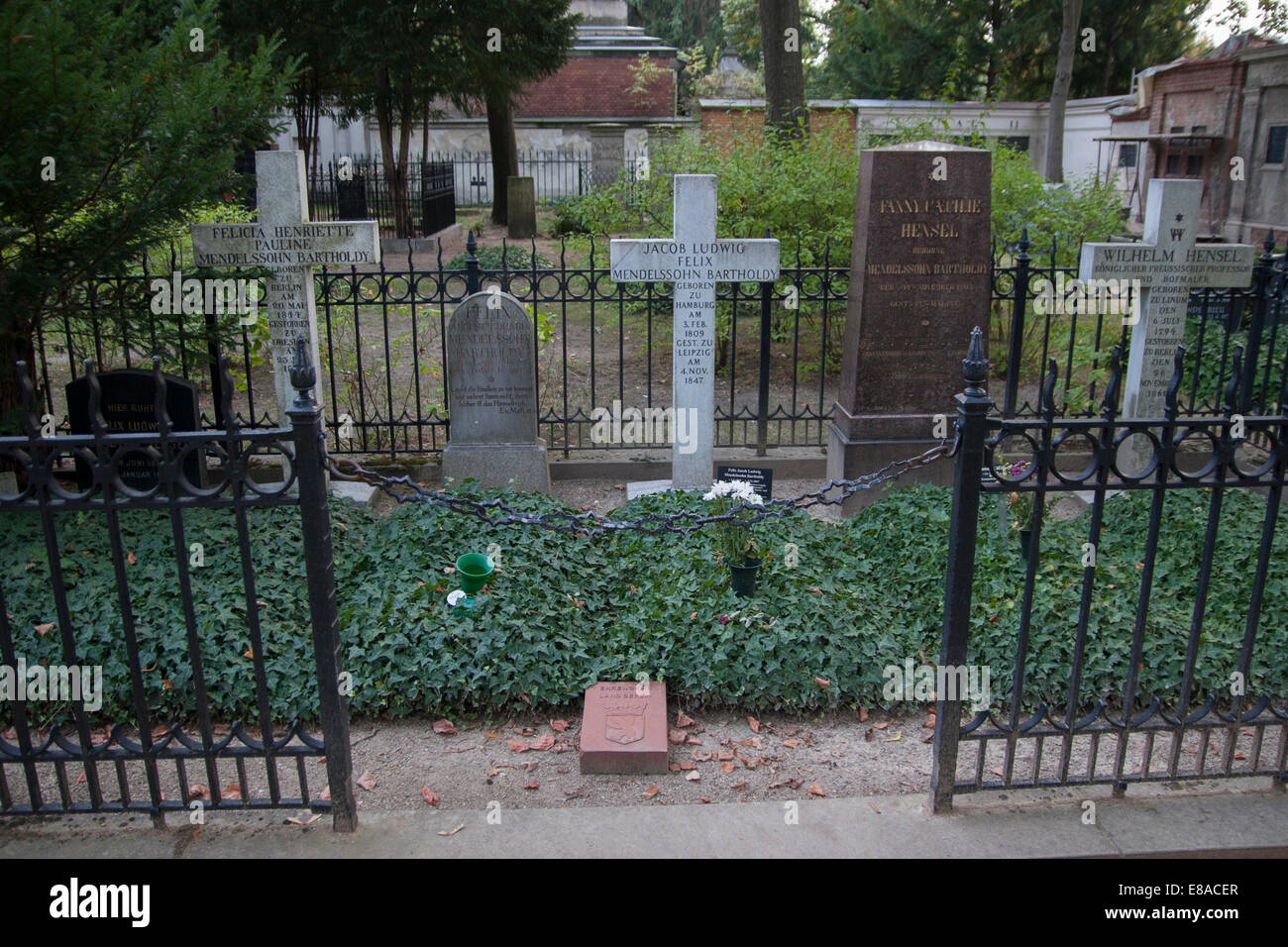 Cemetery Grave Jacob Ludwig Felix Mendelssohn Bartholdy Berlin Germany Stock Photo