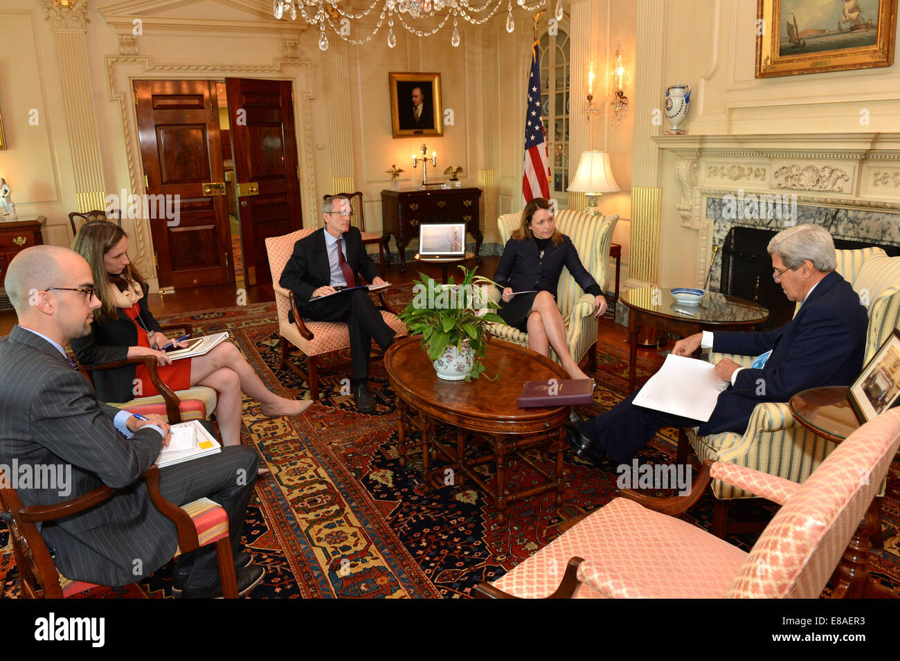 U.S. Secretary of State John Kerry meets with meets with CEO of the ...