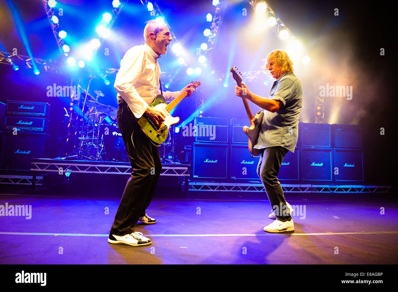 The Original lineup of Status Quo performing live in concert at London