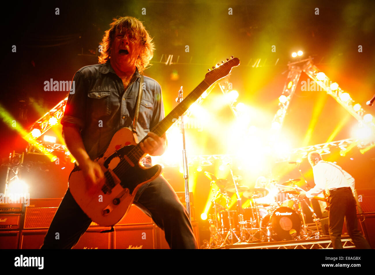 The Original lineup of Status Quo performing live in concert at London