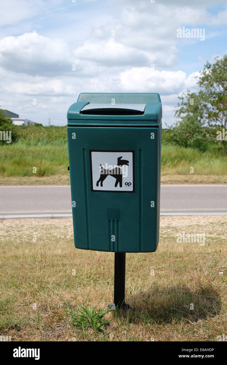 A dog litter bin for disposing of dog waste Stock Photo