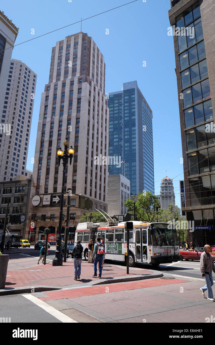 Picture of San Francisco financial district architecture Stock Photo - Alamy