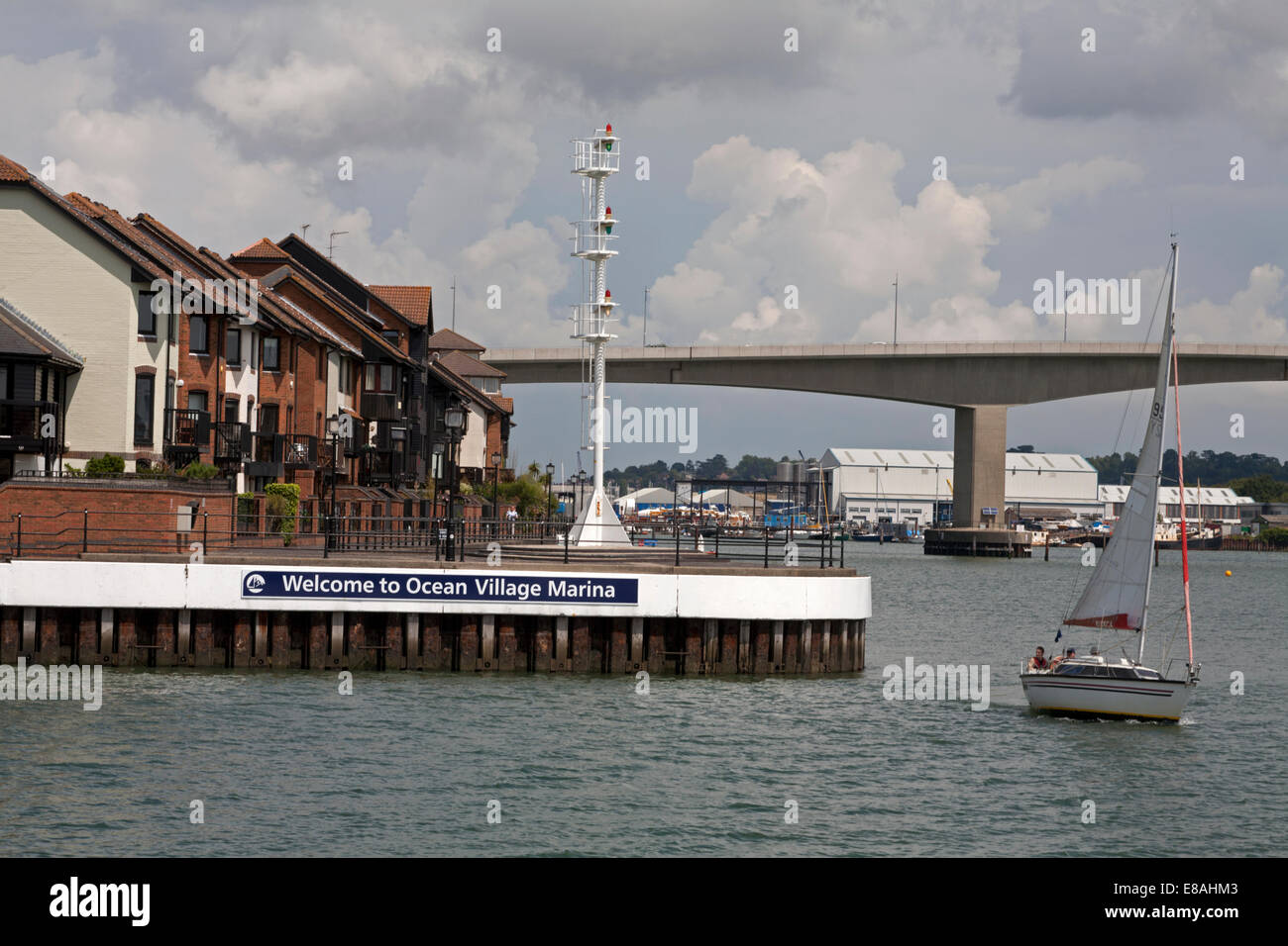 ocean village marina southampton hampshire england Stock Photo