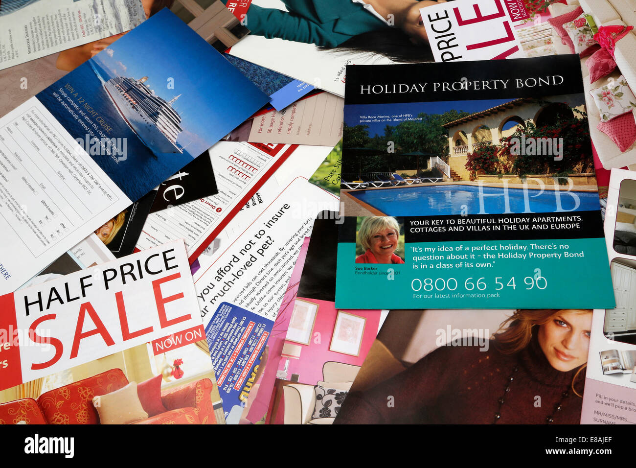 Collection Of Leaflets From Magazines Stock Photo Alamy
