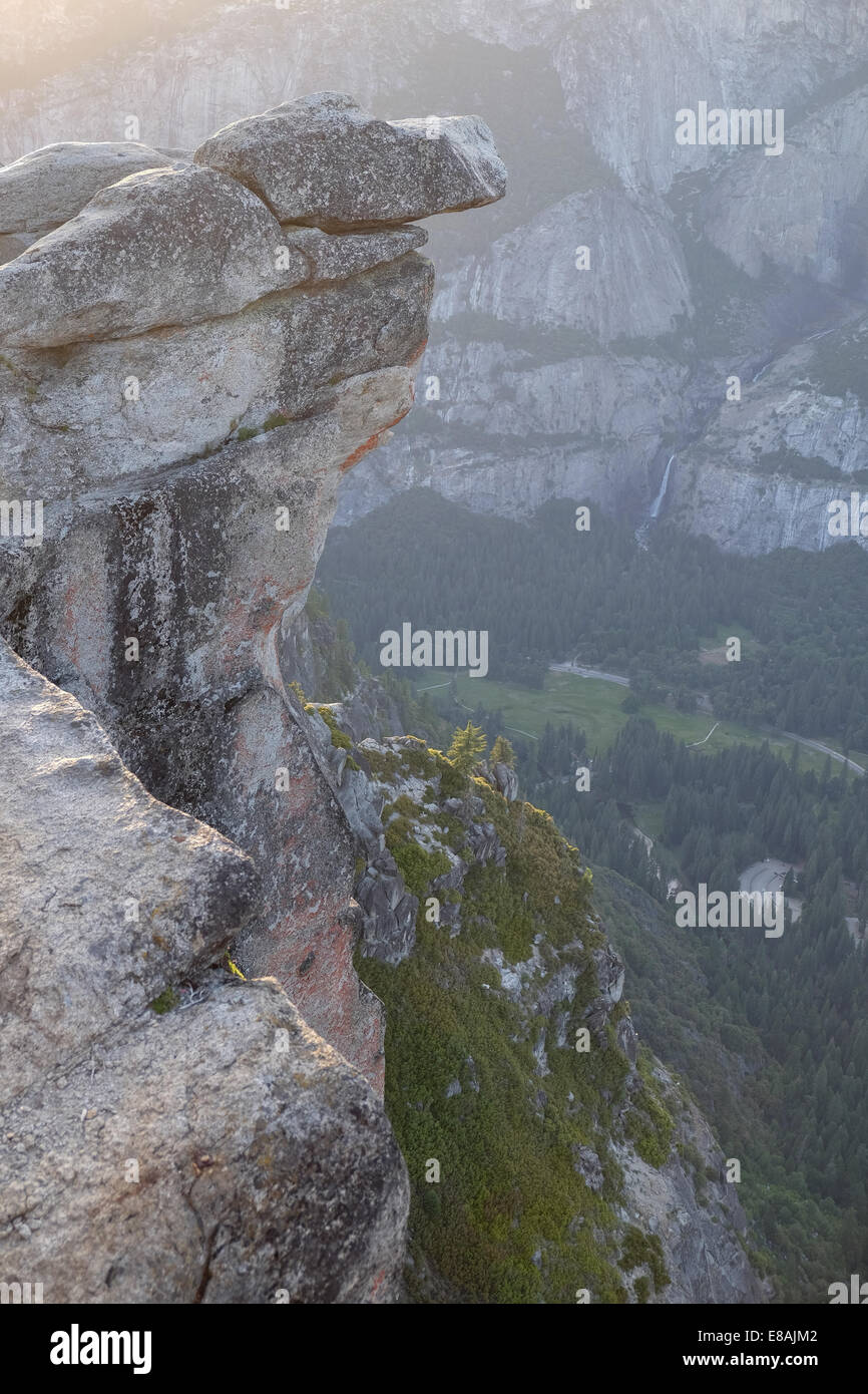 Yosemite national park in California America view from glacier point Stock Photo