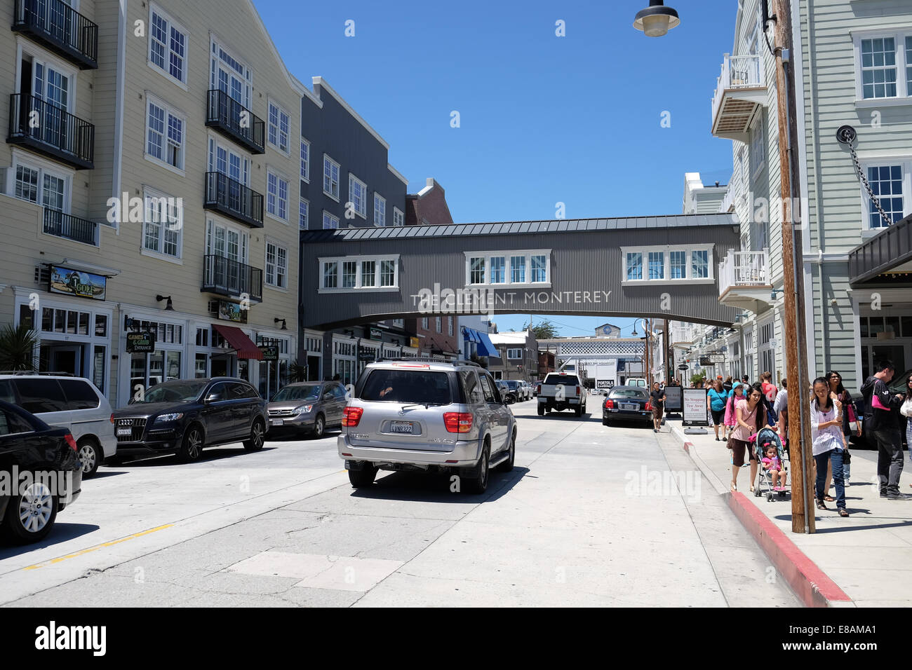 A view of Cannery Row Monterey California Stock Photo Alamy