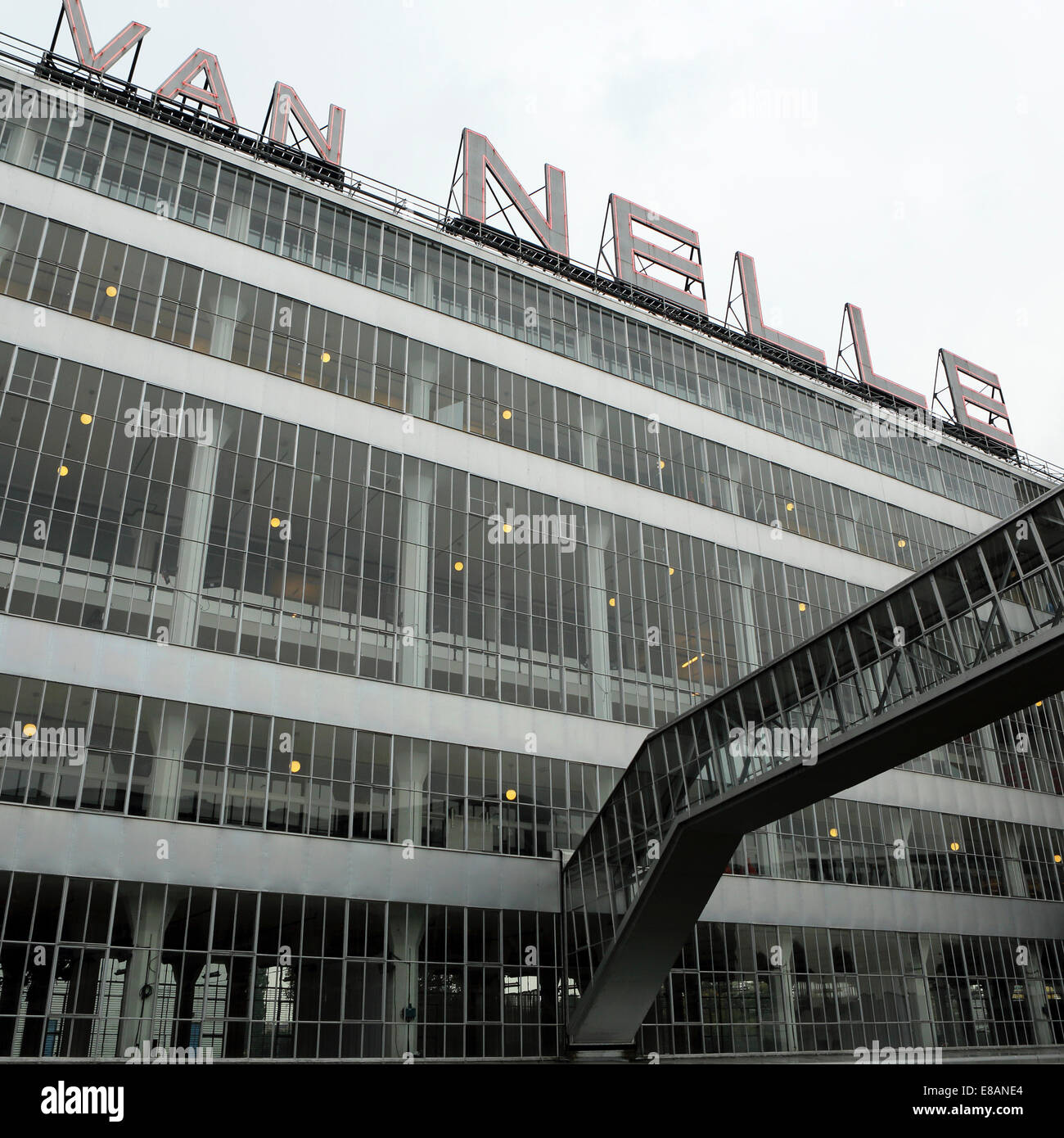 Facade of the Van Nelle Factory in Rotterdam, the Netherlands Stock