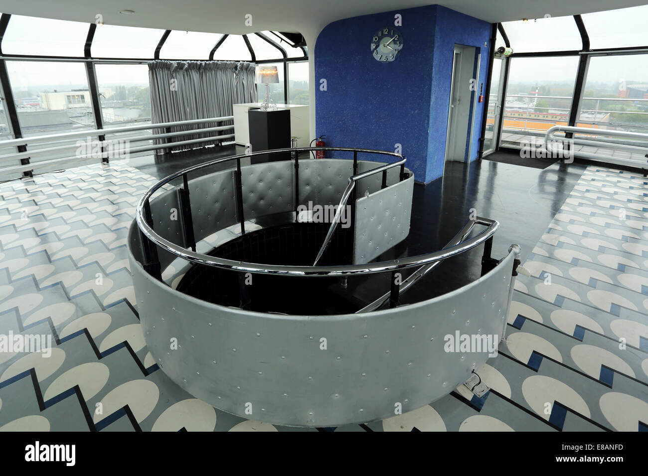 Tea room at the Van Nelle Factory in Rotterdam, the Netherlands Stock