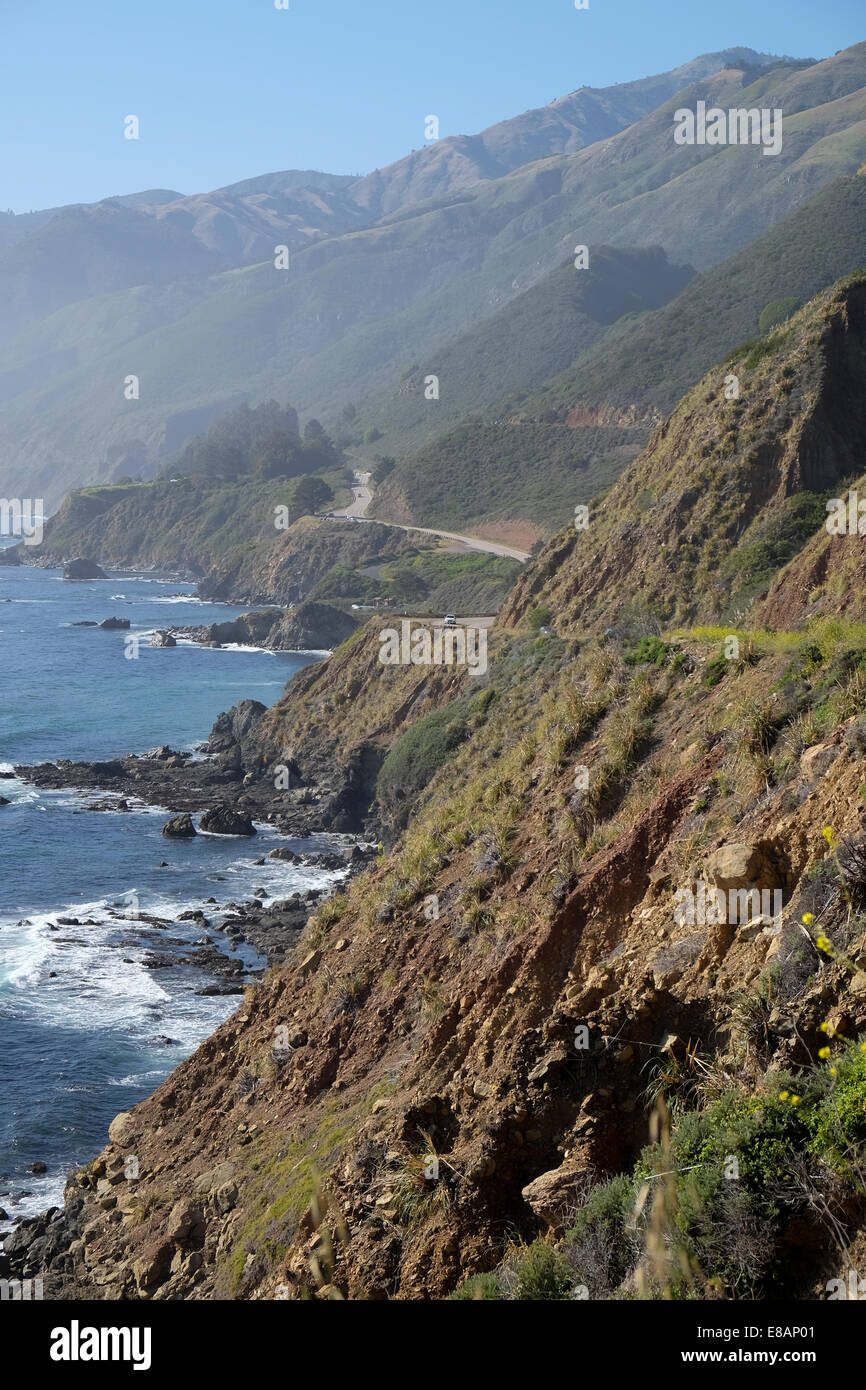 Pacific Highway coast road the Big Sur Stock Photo - Alamy
