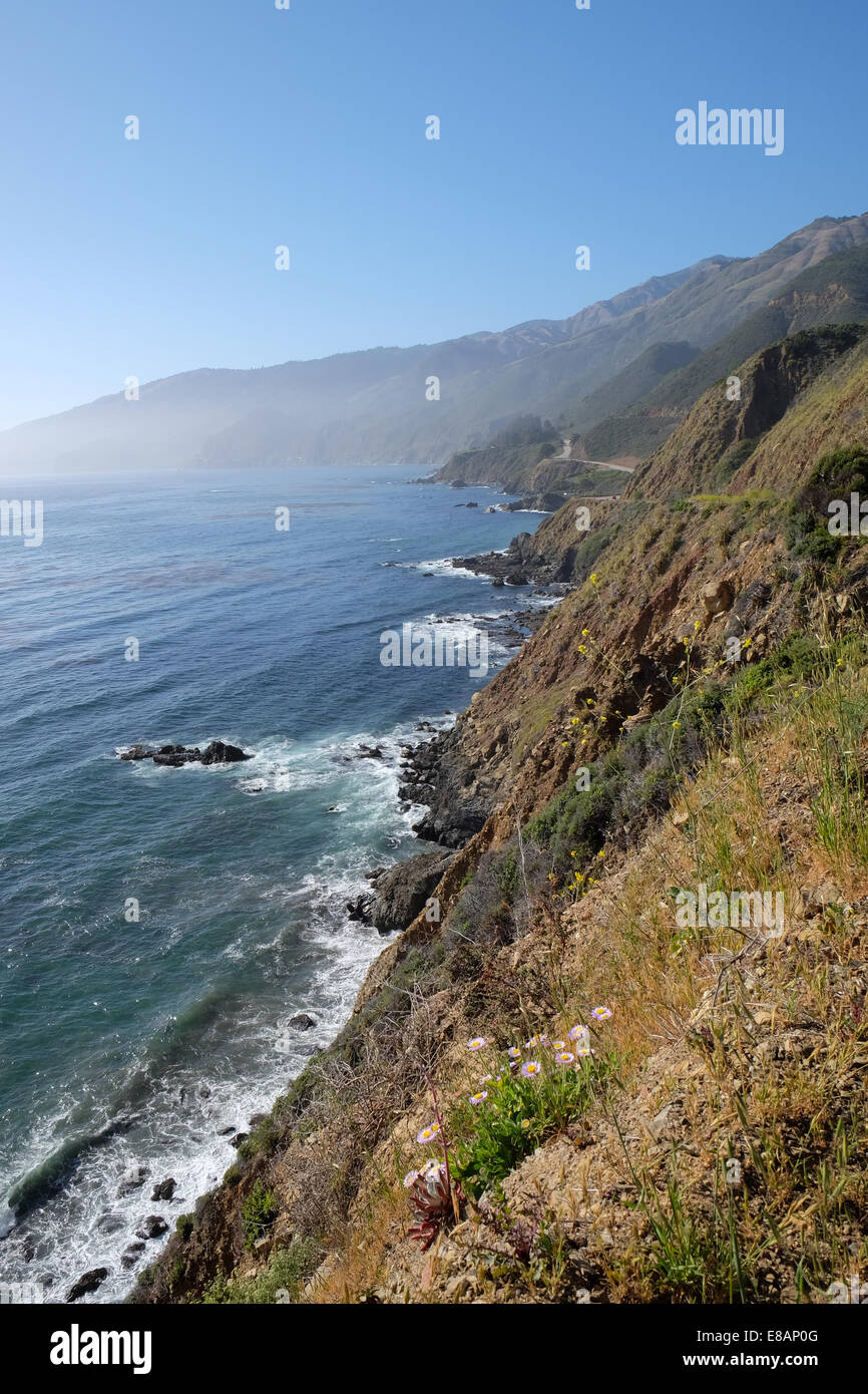 Pacific Highway coast road the Big Sur Stock Photo - Alamy