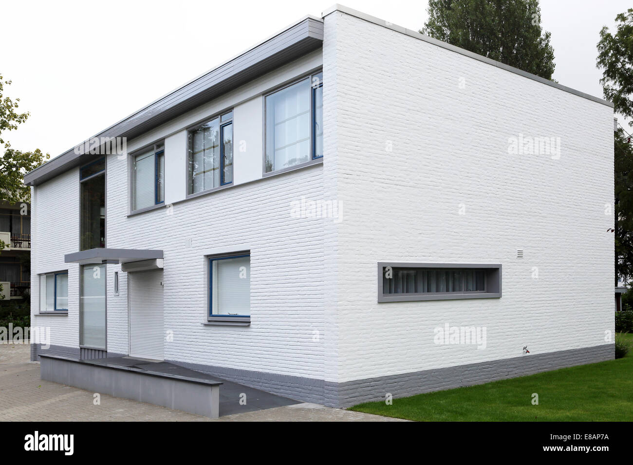 Modernist house at the Museumpark in Rotterdam, the Netherlands Stock