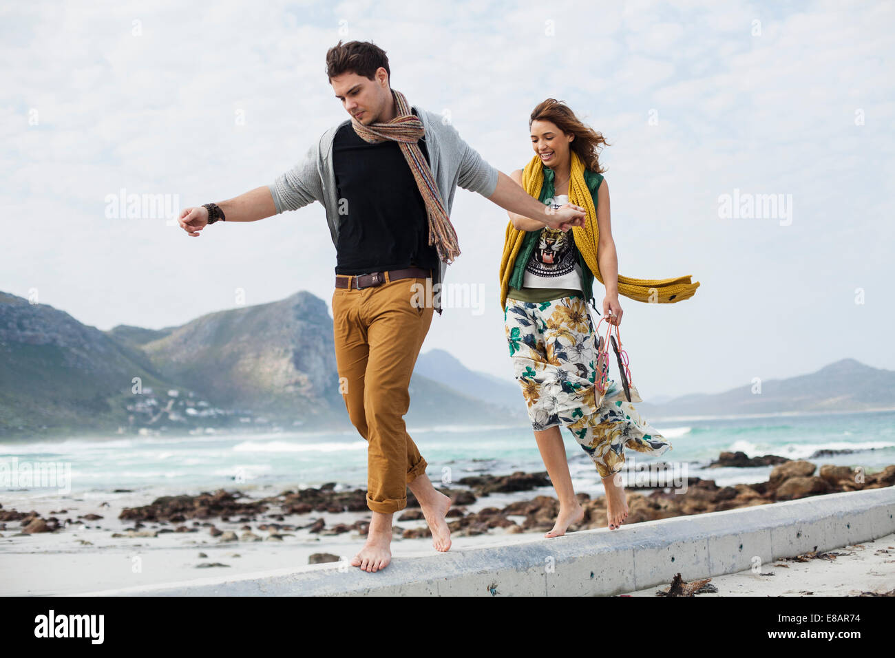 Walking barefoot along beach hi-res stock photography and images - Alamy