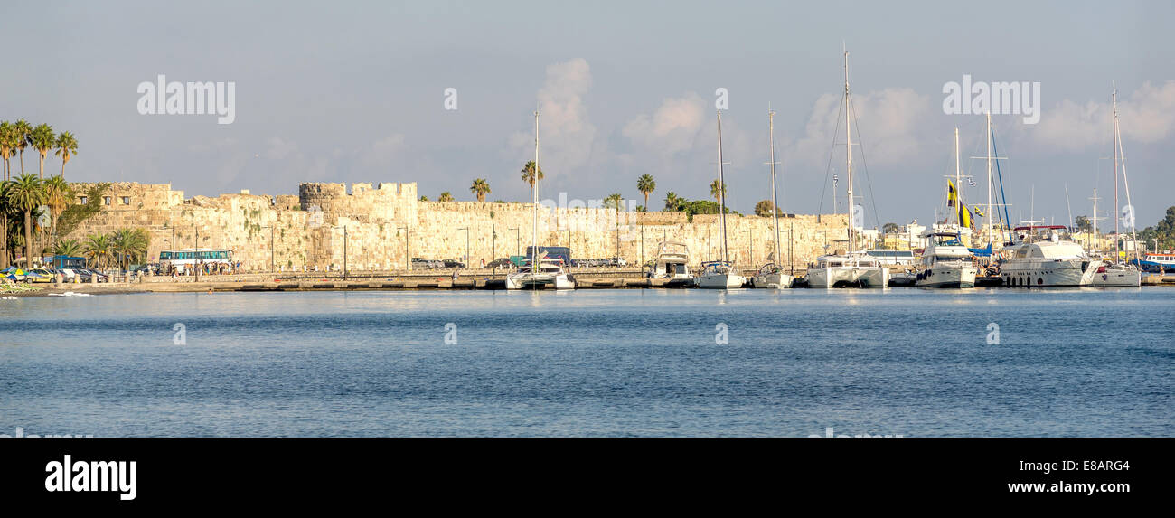 Port city of Kos Dodecanese medieval castle Joannites Stock Photo