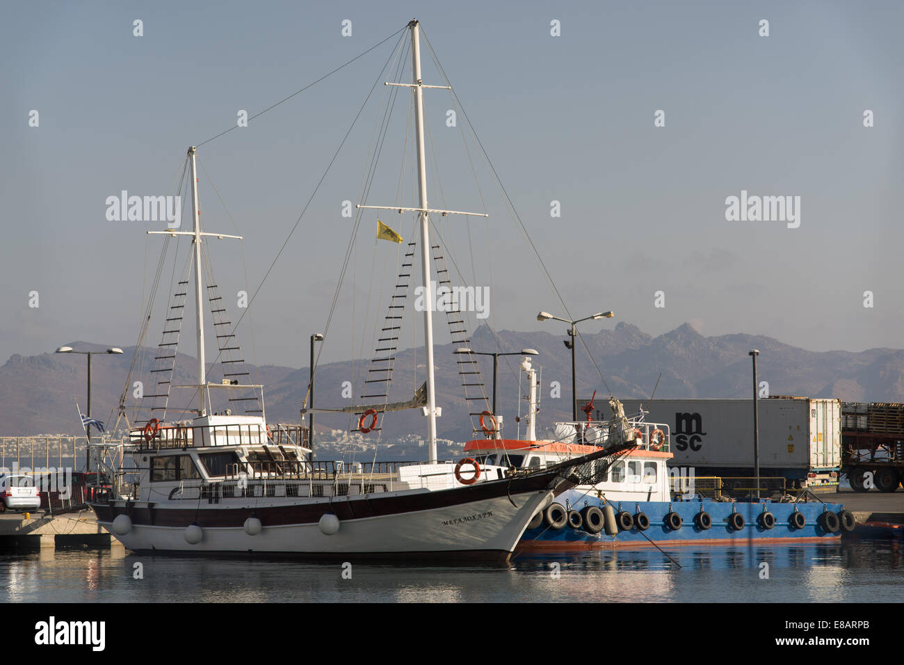 Port city of Kos Dodecanese Stock Photo