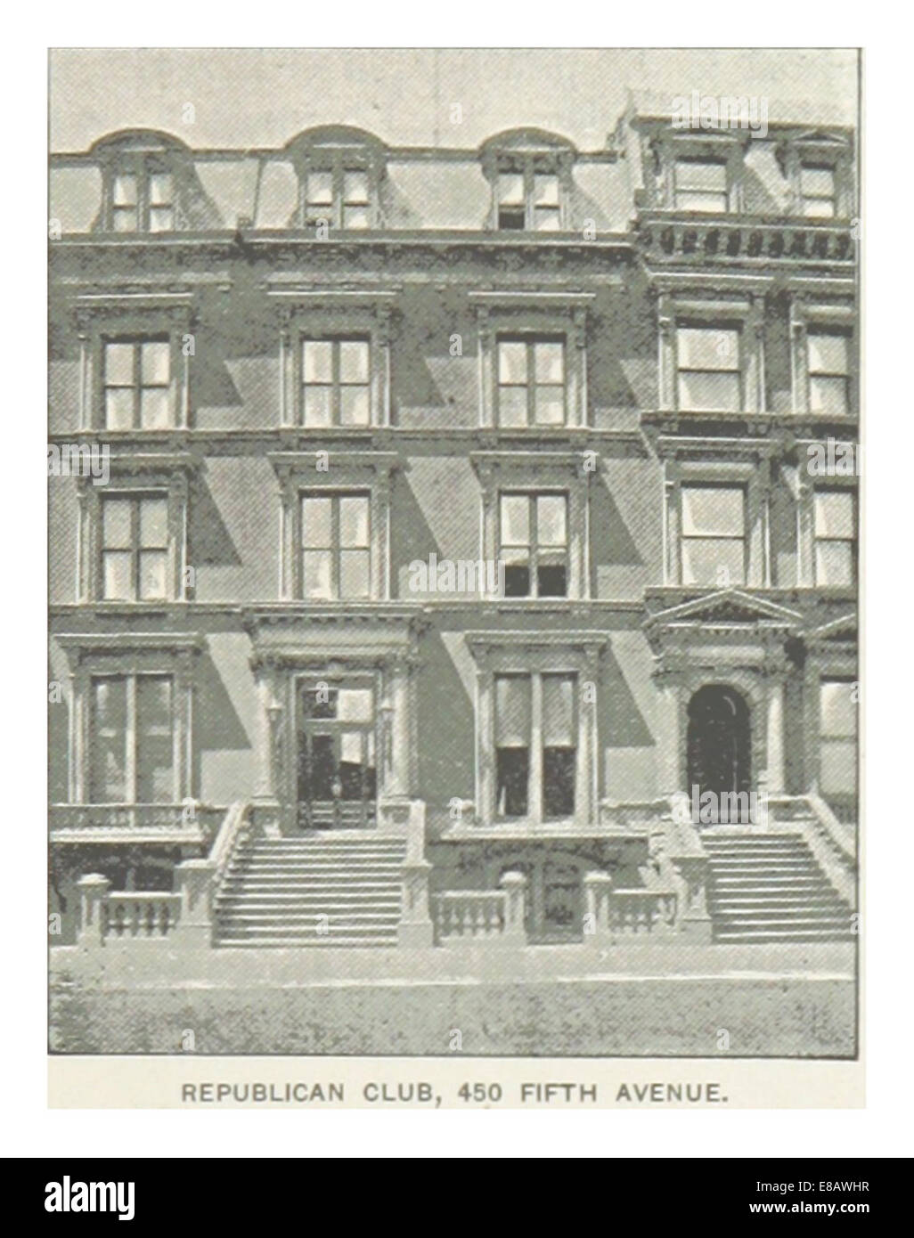 (King1893NYC) pg569 REPUBLICAN CLUB, 450 FIFTH AVENUE Stock Photo