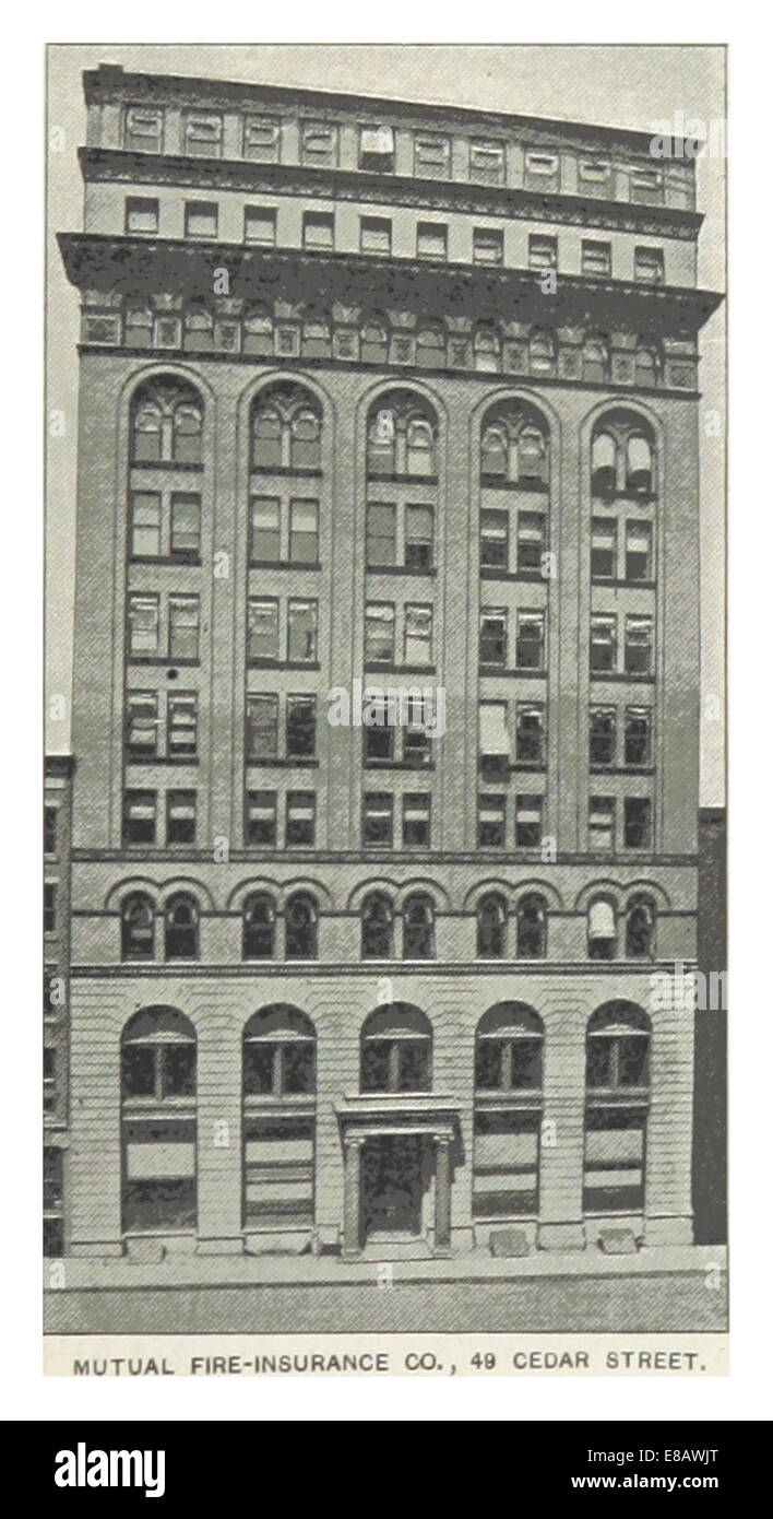An 1893 illustration of the Mutual FireInsurance Company located at 49