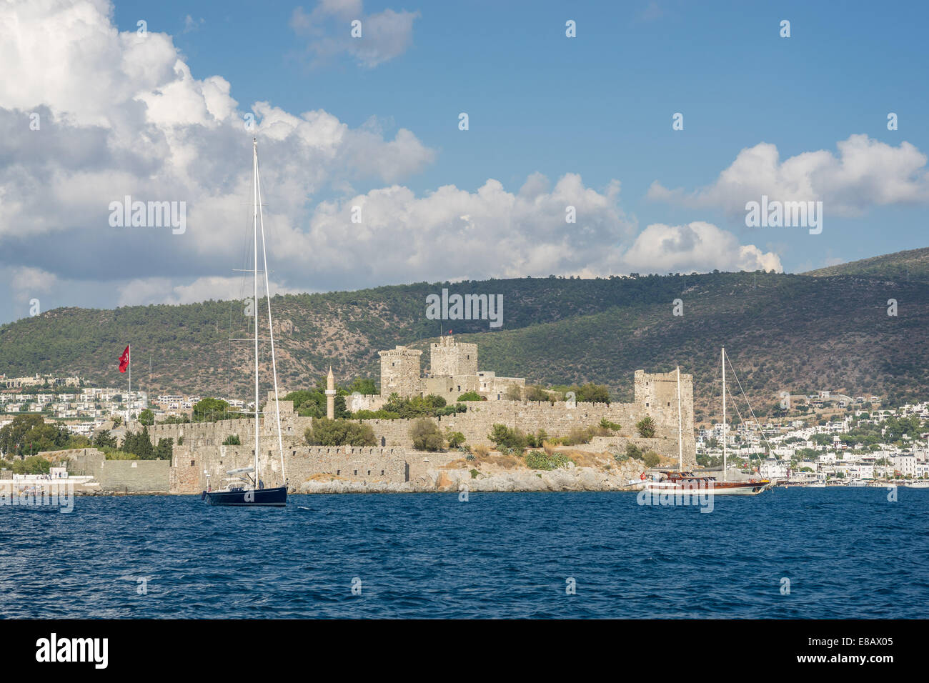 Saint Peter's Castle Bodrum port Turkey Stock Photo