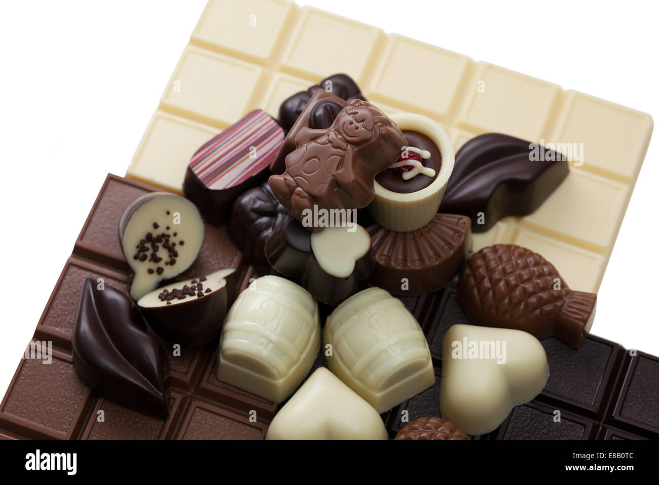 Image of chocolate bars and sweets, closeup Stock Photo Alamy