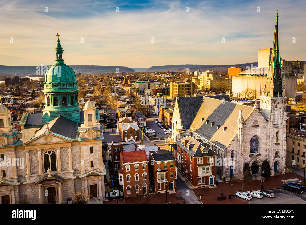The Churches And Neighborhoods Seen From The South Street Parking